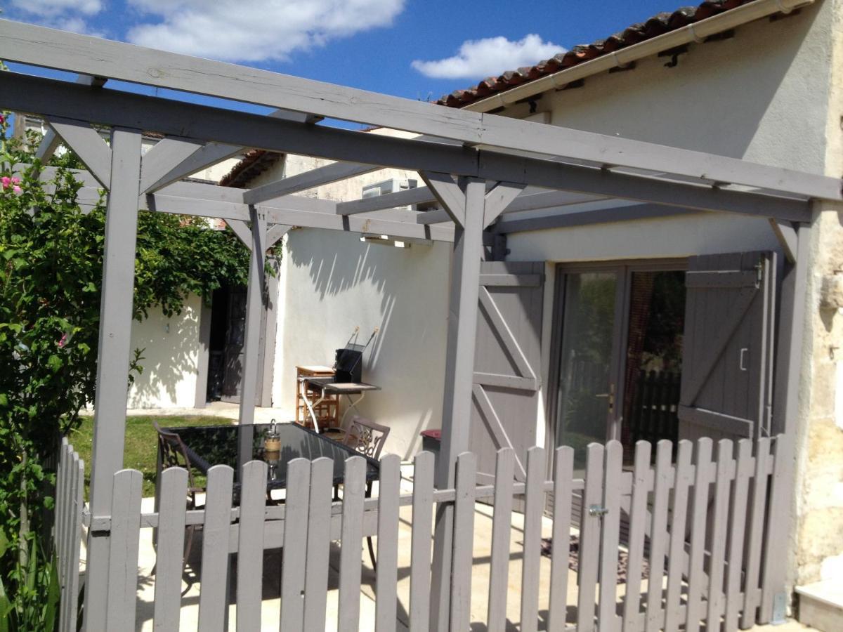 Studio Avec Piscine Privee Jardin Clos Et Wifi A Saint Jean D'Angely ภายนอก รูปภาพ